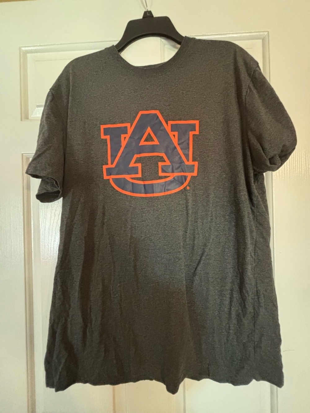 Auburn Tigers Gray Tee with Orange Logo